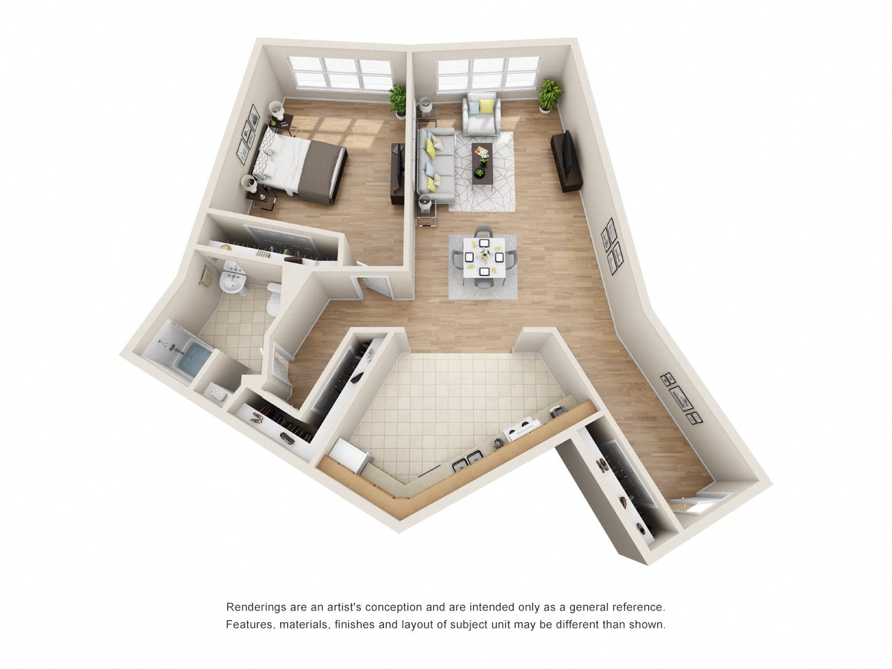 The View at Kessler Park Apartments A4 Floor Plan The View at Kessler Park Apartments A4 Floor Plan